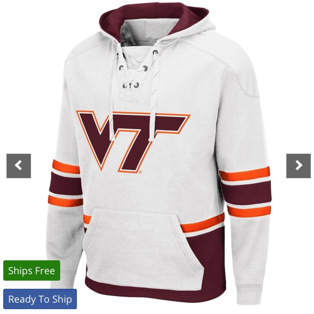 Virginia Tech Hokies Lace-Up Style Pullover